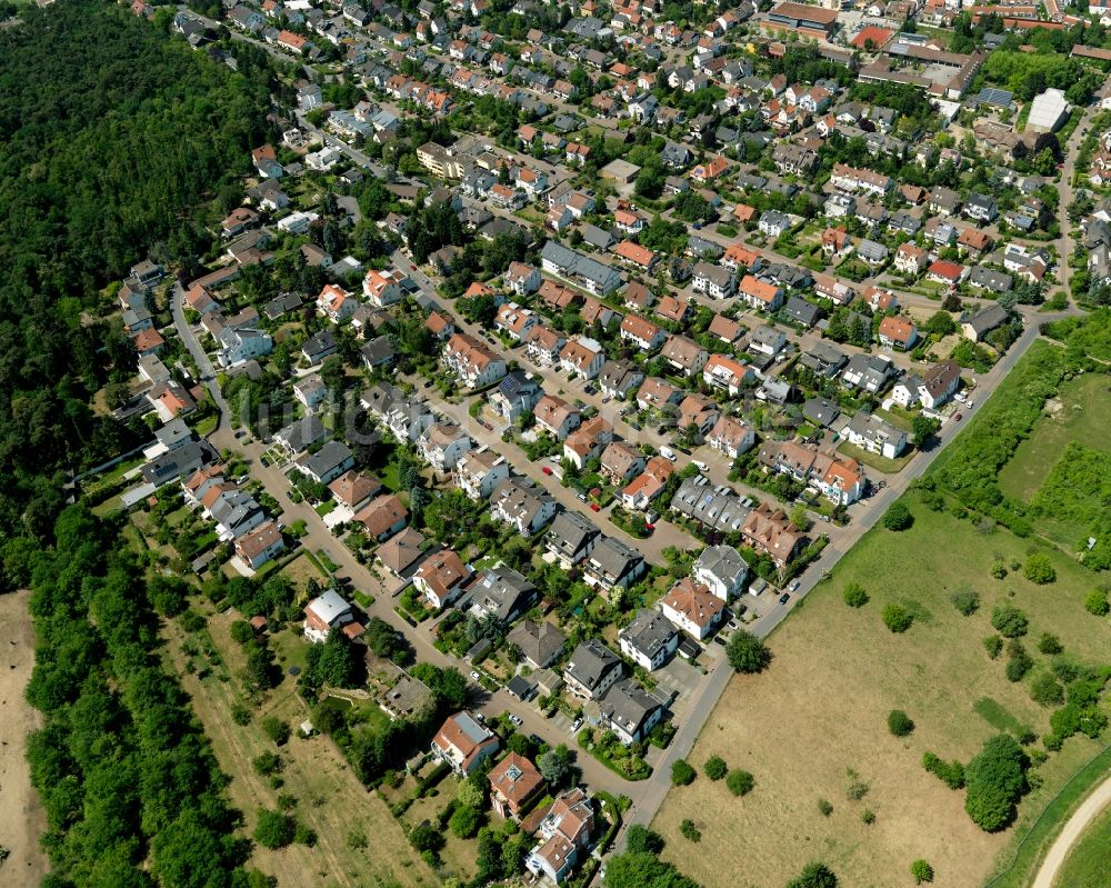 Luftbild Budenheim - Wohnhäuser in Budenheim im Bundesland Rheinland-Pfalz