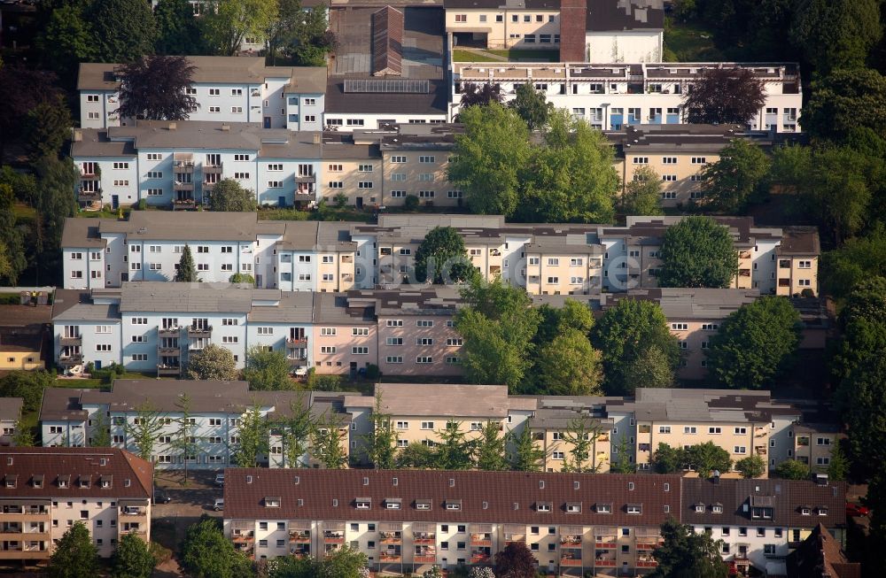 Luftbild Duisburg - Wohnhäuser in Duisburg im Bundesland Nordrhein-Westfalen