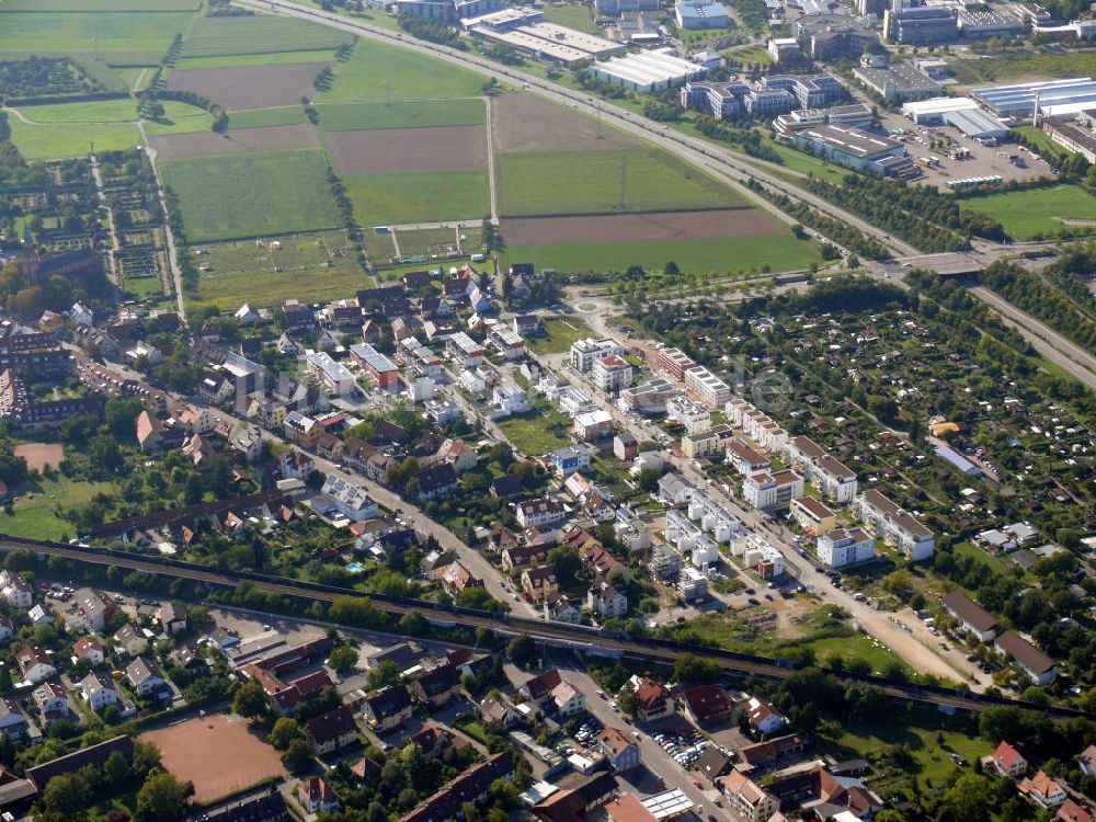 Luftbild Freiburg im Breisgau - Wohnhäuser in St. Georgen in Freiburg, Baden-Württemberg