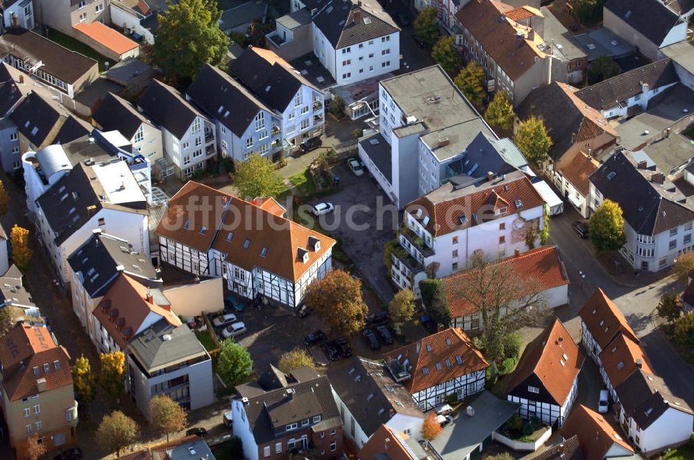 Luftaufnahme Unna - Wohnhäuser an der Gerhart-Hauptmann-Strasse 29 in 59425 Unna