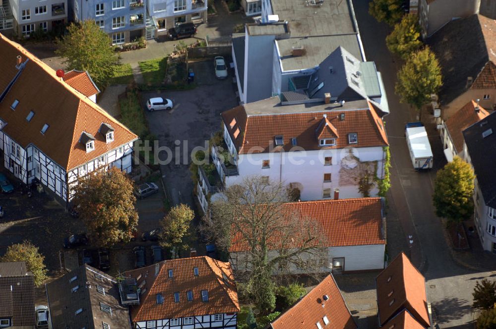 Unna aus der Vogelperspektive: Wohnhäuser an der Gerhart-Hauptmann-Strasse 29 in 59425 Unna