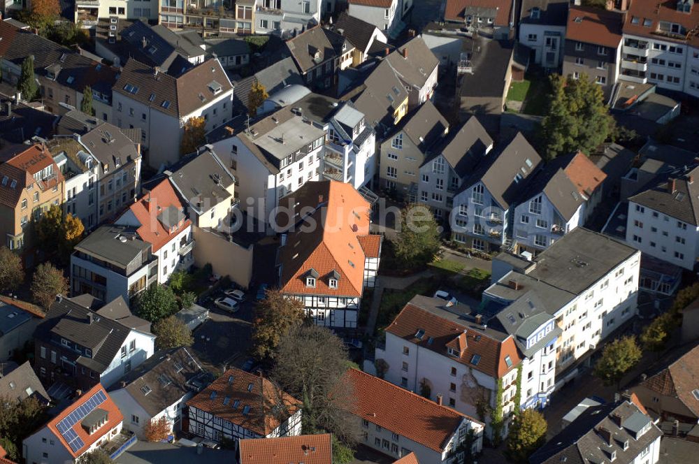 Unna aus der Vogelperspektive: Wohnhäuser an der Gerhart-Hauptmann-Strasse 29 in 59425 Unna