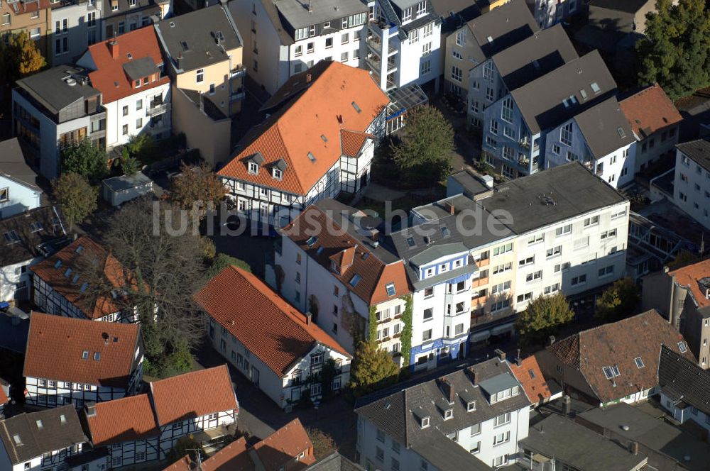 Luftaufnahme Unna - Wohnhäuser an der Gerhart-Hauptmann-Strasse 29 in 59425 Unna