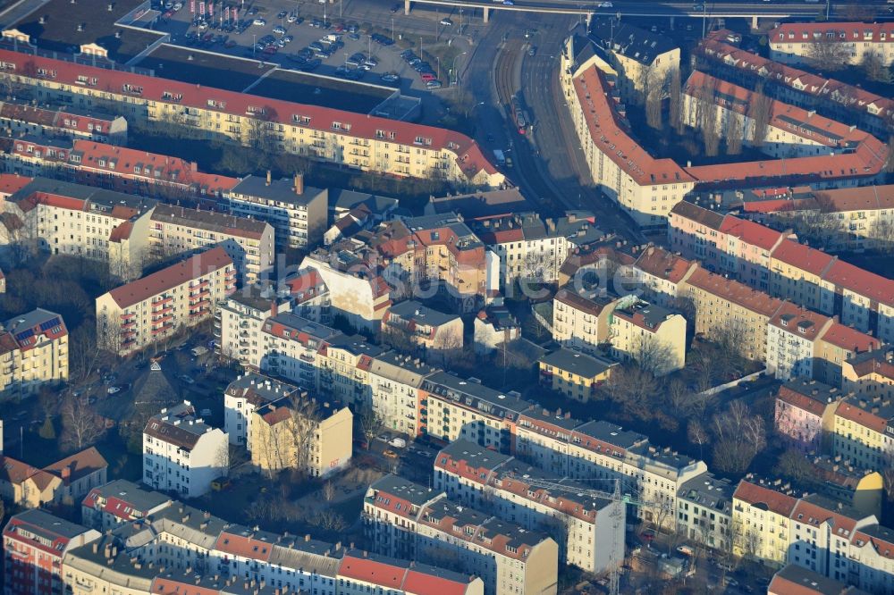 Luftbild Berlin - Wohnhäuser am grieschischen Park in Berlin-Oberschöneweide