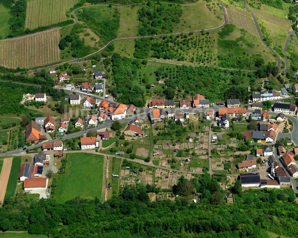 Luftaufnahme Monzingen - Wohnhäuser in Monzingen im Bundesland Rheinland-Pfalz