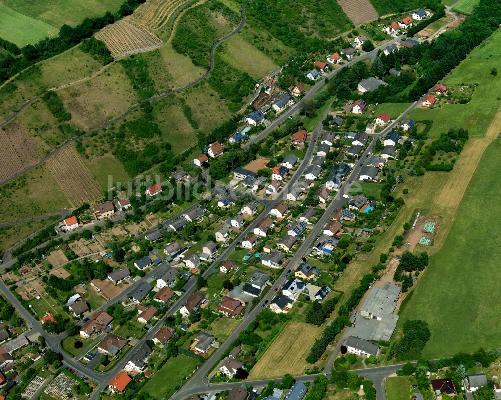 Monzingen von oben - Wohnhäuser in Monzingen im Bundesland Rheinland-Pfalz