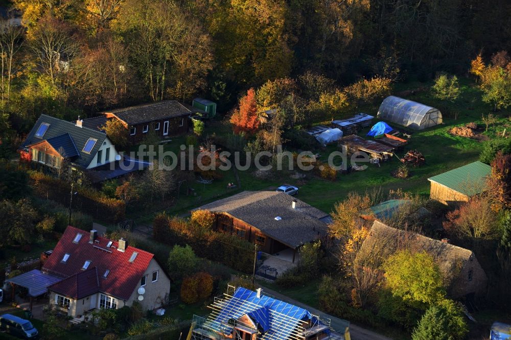 Luftbild Werneuchen Hirschfelde - Wohnhäuser im Ortsteil Hirschfelde in Werneuchen im Bundesland Brandenburg