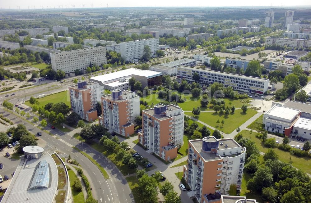 Luftaufnahme Halle (Saale) OT Neustadt - Wohnhäuser im Ortsteil Neustadt in Halle ( Saale ) im Bundesland Sachsen-Anhalt