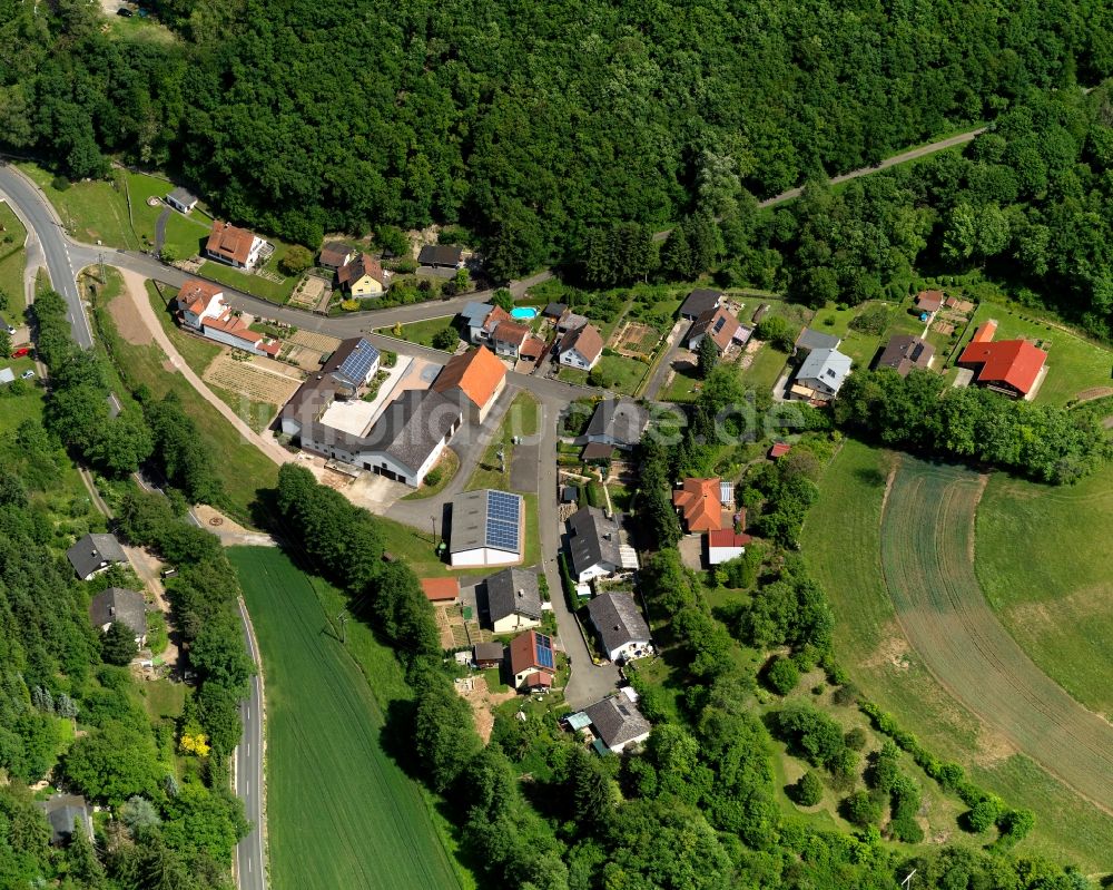 Luftaufnahme Staudernheim - Wohnhäuser in Staudernheim im Bundesland Rheinland-Pfalz