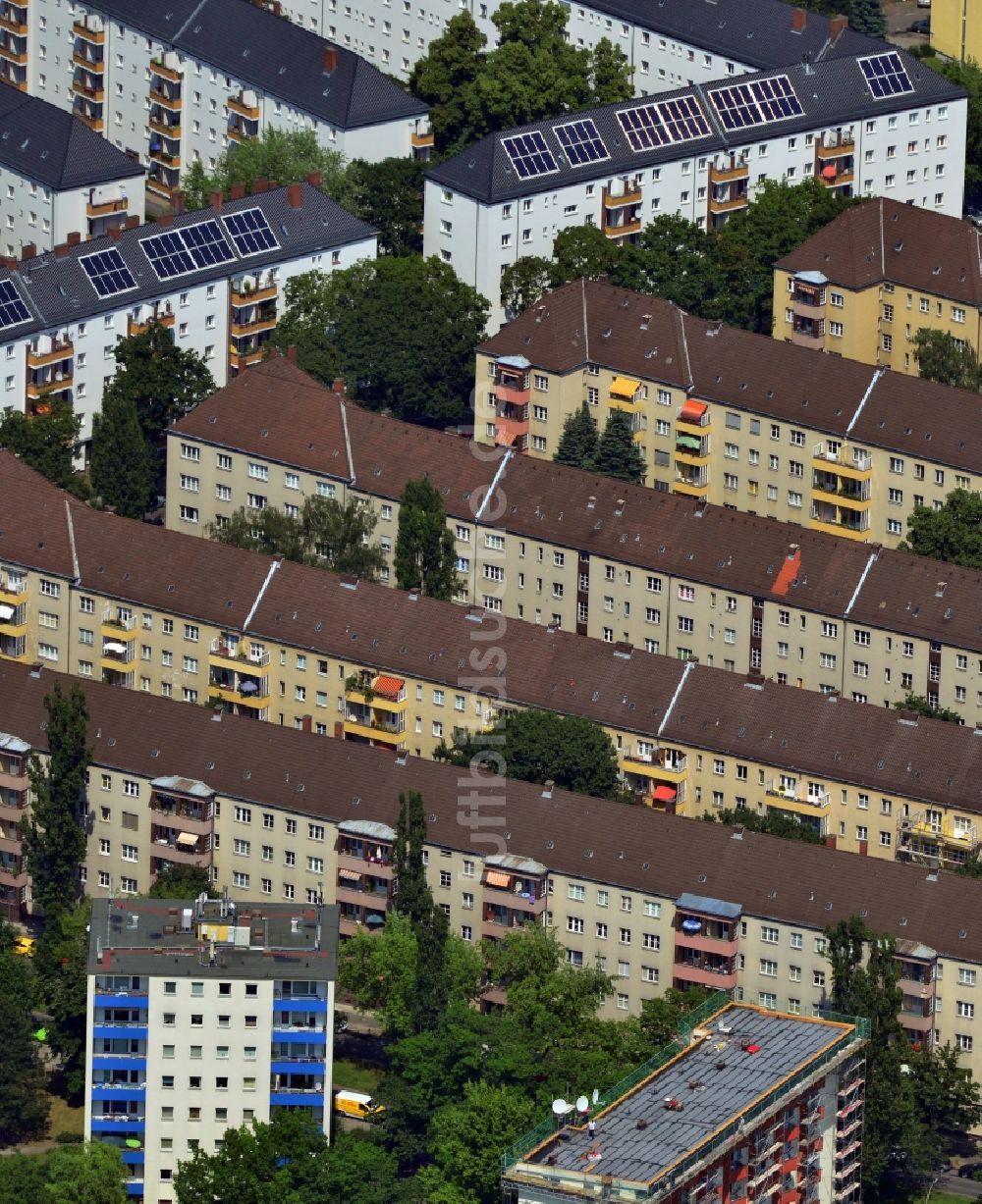 Luftaufnahme Berlin OT Tempelhof - Wohnkomplexe in Berlin-Tempelhof