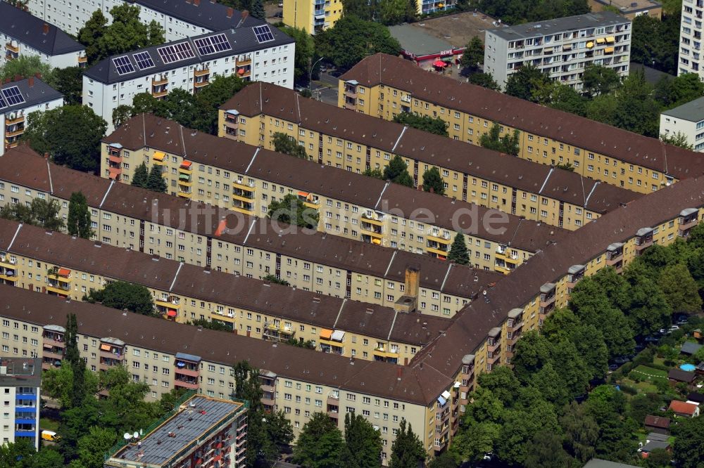 Berlin OT Tempelhof von oben - Wohnkomplexe in Berlin-Tempelhof