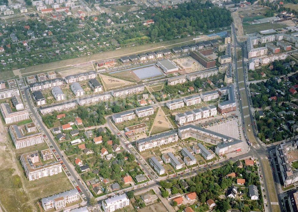 Berlin - Buchholz von oben - Wohnneubau in Buchholz in Berlin - Pankow.