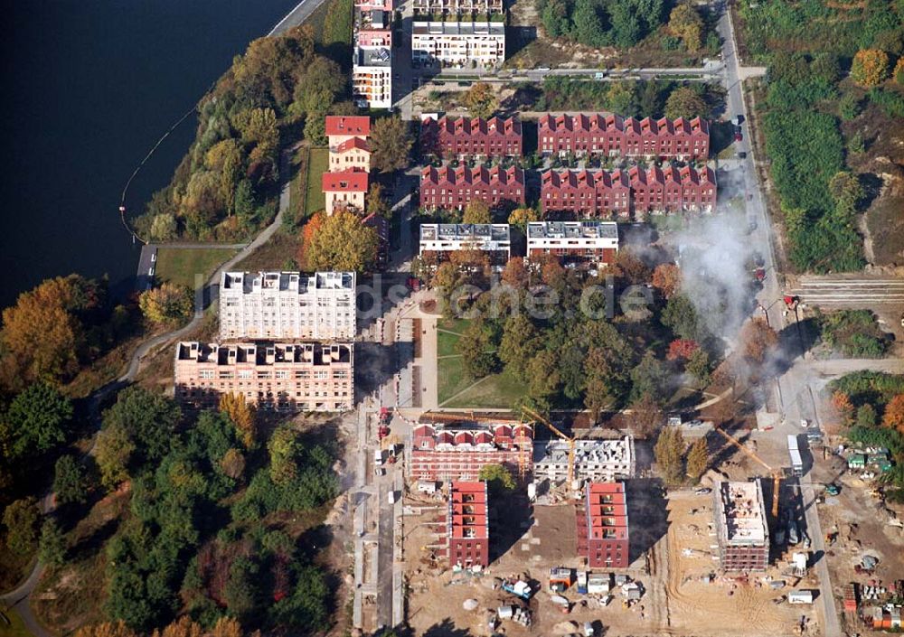 Berlin - Rummelsburg aus der Vogelperspektive: Wohnneubau Knabenhäuser Rummelsburger Bucht