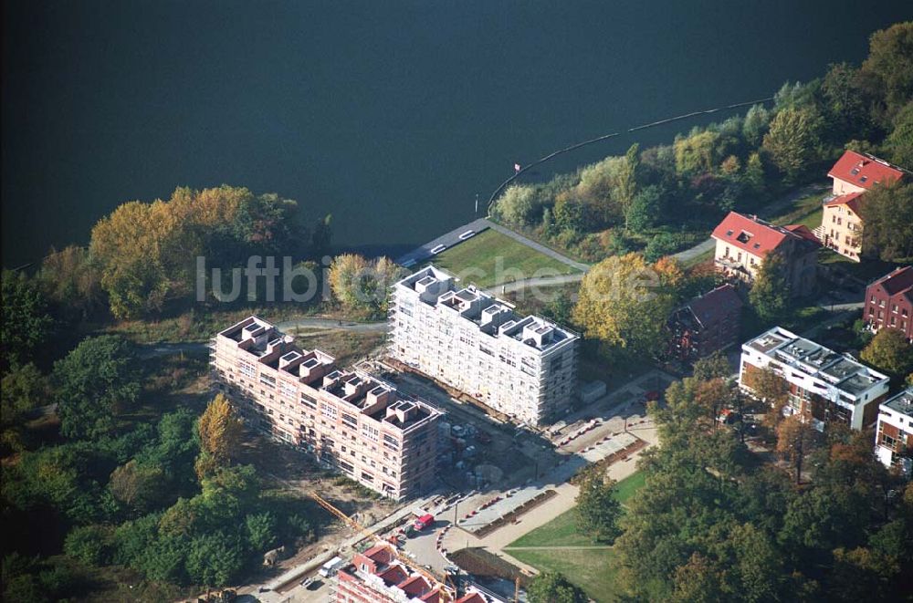 Luftaufnahme Berlin - Rummelsburg - Wohnneubau Knabenhäuser Rummelsburger Bucht