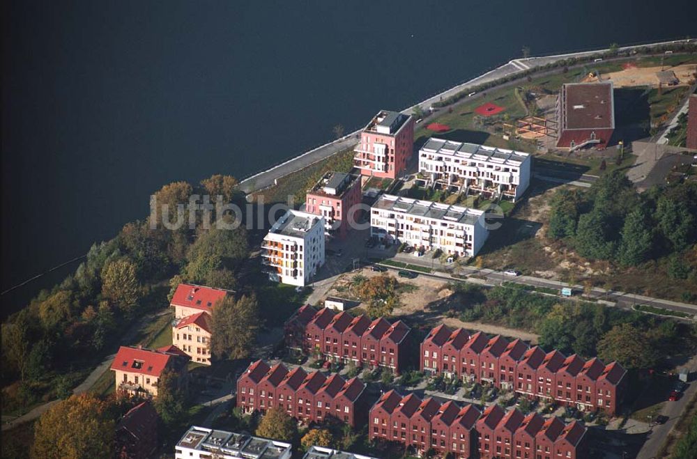 Berlin - Rummelsburg aus der Vogelperspektive: Wohnneubau Knabenhäuser Rummelsburger Bucht