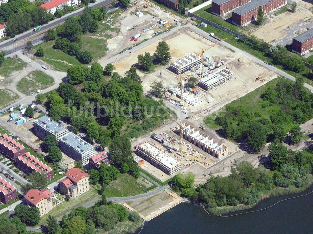 Berlin - Rummelsburg aus der Vogelperspektive: Wohnneubau an der Rummelsburger Bucht