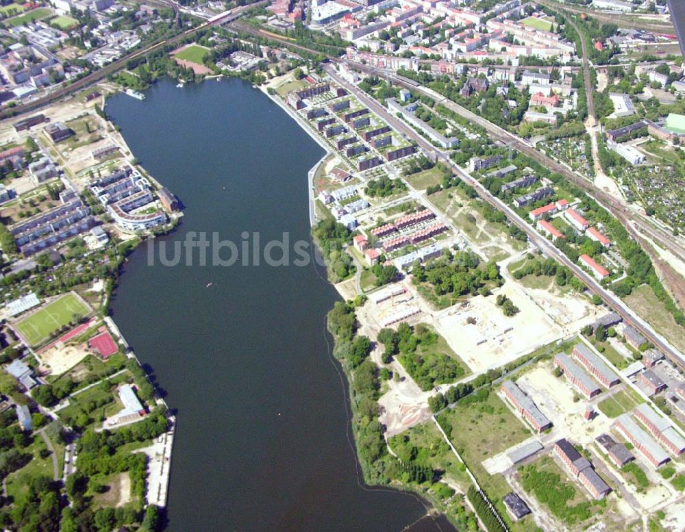 Berlin - Rummelsburg von oben - Wohnneubau an der Rummelsburger Bucht