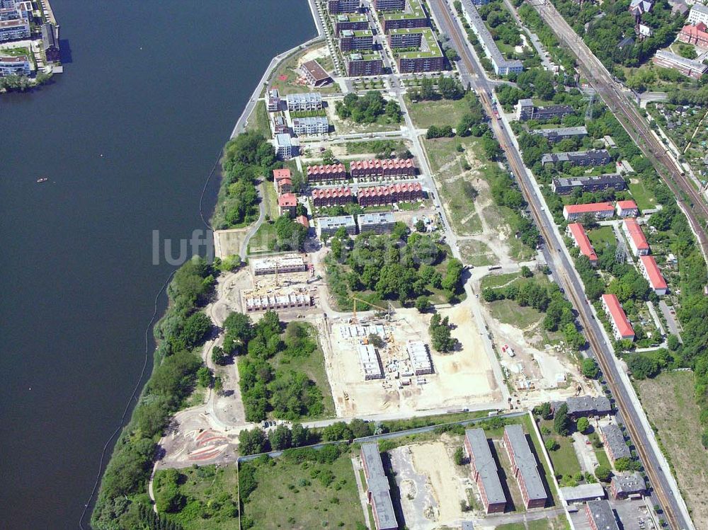 Berlin - Rummelsburg aus der Vogelperspektive: Wohnneubau an der Rummelsburger Bucht