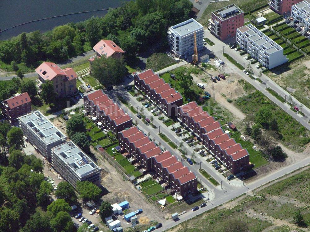 Berlin - Rummelsburg aus der Vogelperspektive: Wohnneubau an der Rummelsburger Bucht