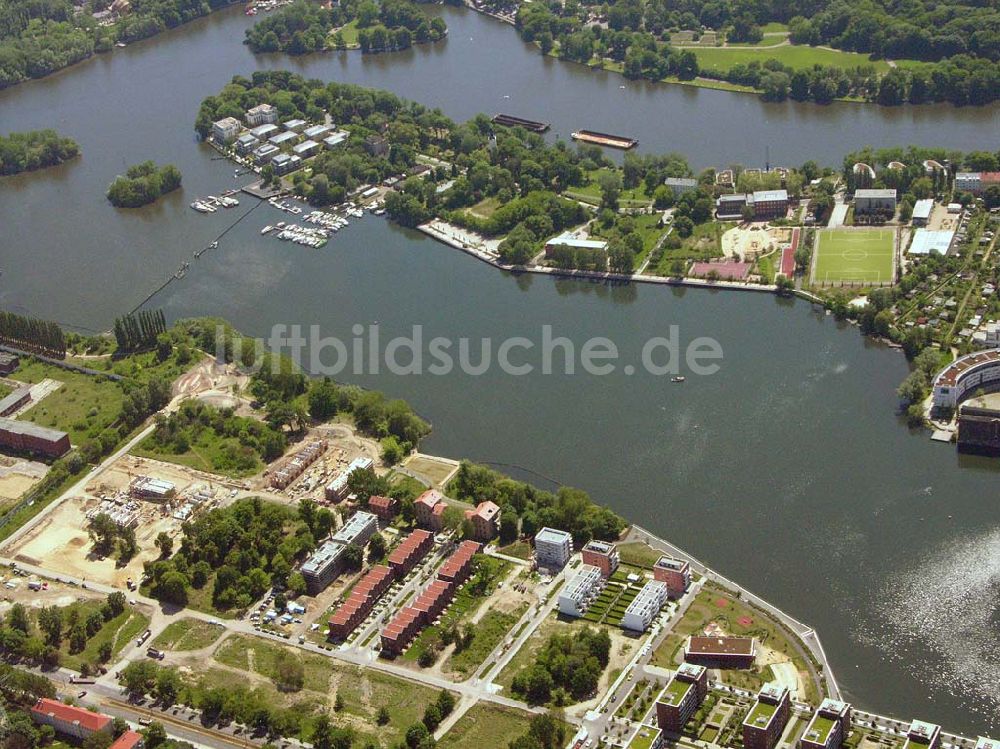 Berlin - Rummelsburg von oben - Wohnneubau an der Rummelsburger Bucht