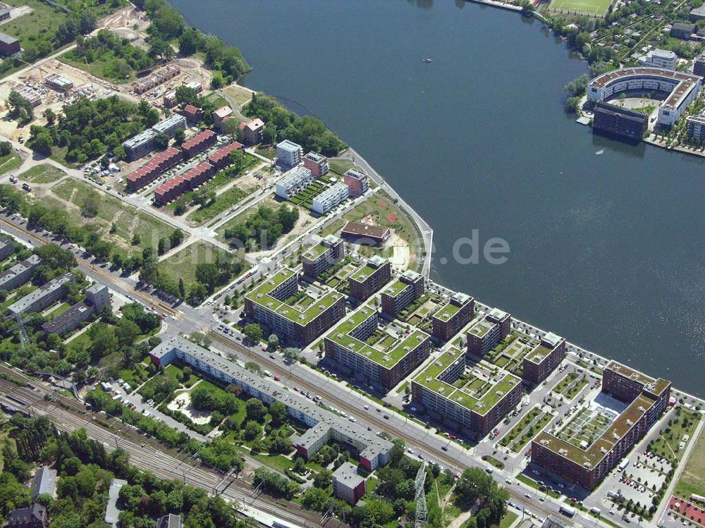 Luftaufnahme Berlin- Rummelsburg - Wohnneubau an der Rummelsburger Bucht