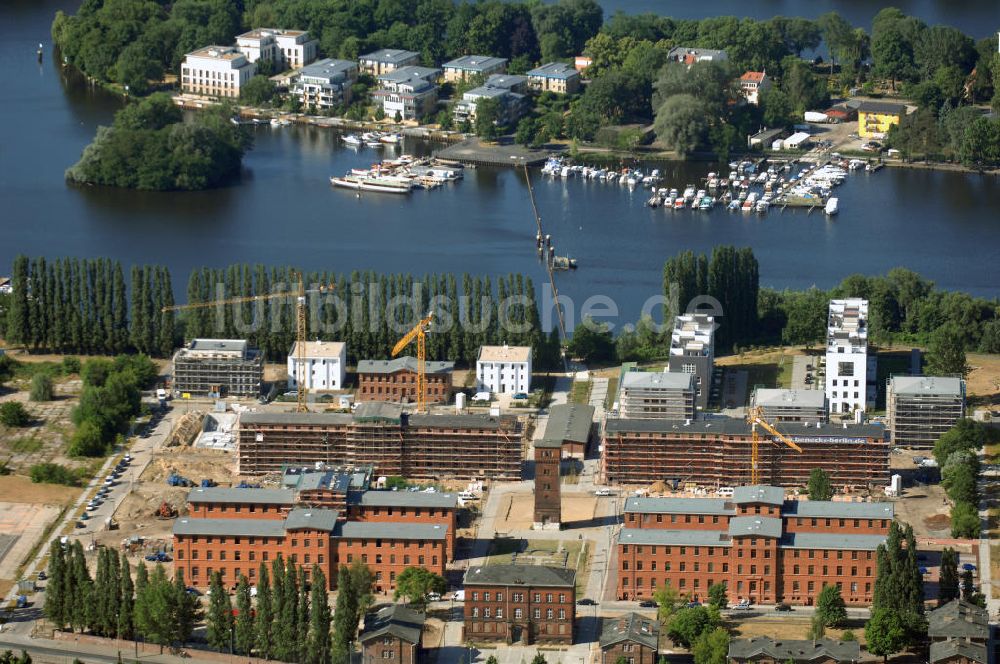 Berlin aus der Vogelperspektive: Wohnneubau an der Rummelsburger Bucht in Berlin