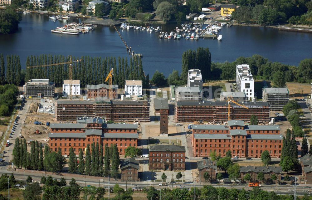 Berlin von oben - Wohnneubau an der Rummelsburger Bucht in Berlin