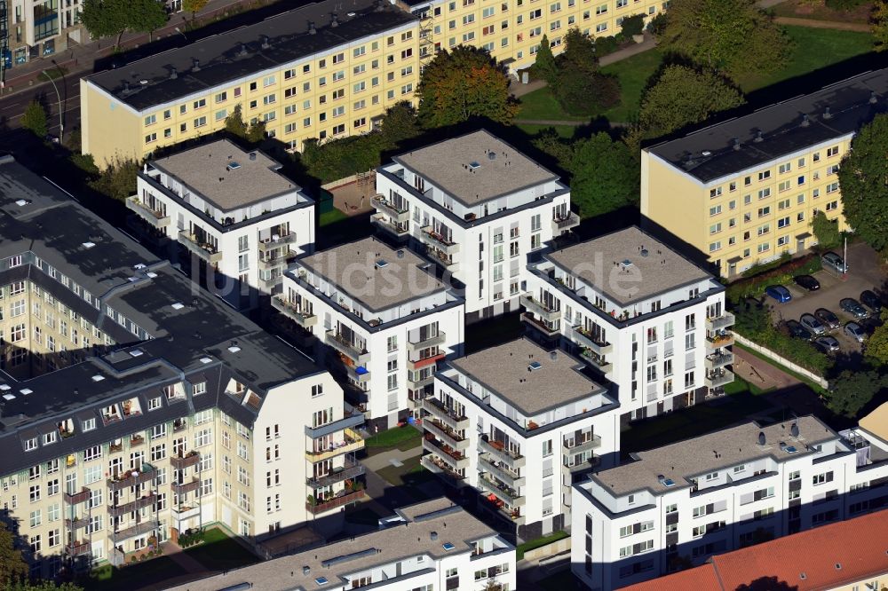 Luftbild Berlin Lichtenberg - Wohnneubau - Siedlung mit Mehrfamilienhäusern an der Möllendorfstraße in Berlin Lichtenberg