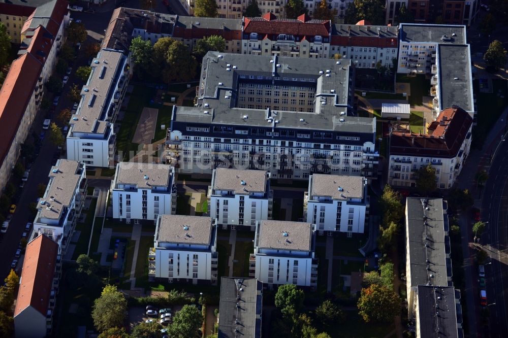 Luftaufnahme Berlin Lichtenberg - Wohnneubau - Siedlung mit Mehrfamilienhäusern an der Möllendorfstraße in Berlin Lichtenberg