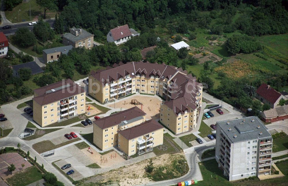 Luftbild Seelow - Wohnneubau - Siedlung Am Stadion in Seelow im Bundesland Brandenburg