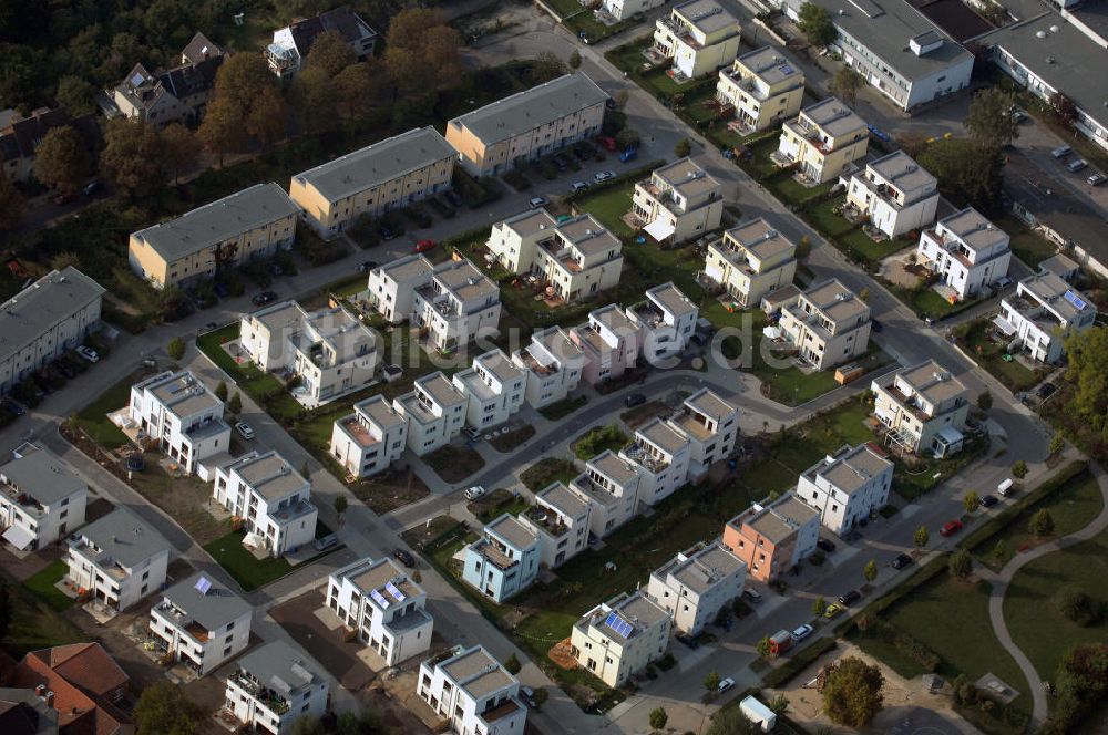 Luftaufnahme Berlin - Wohnneubaugebiet in Berlin - Dahlem