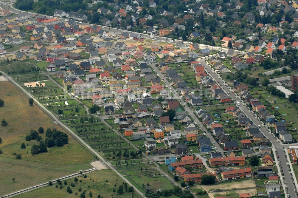 Luftbild Berlin - Wohnneubaugebiet in Berlin Johannisthal