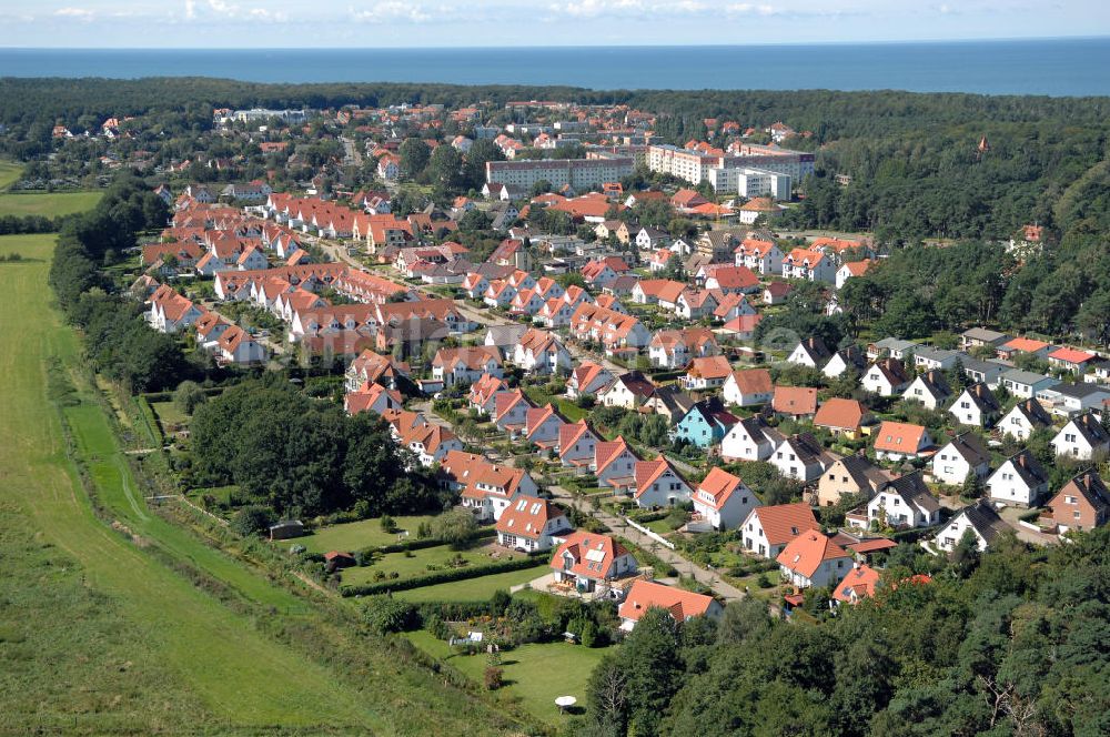 Graal-Müritz von oben - Wohnneubaugebiet Koppenheide im Ostseeheilbad Graal-Müritz