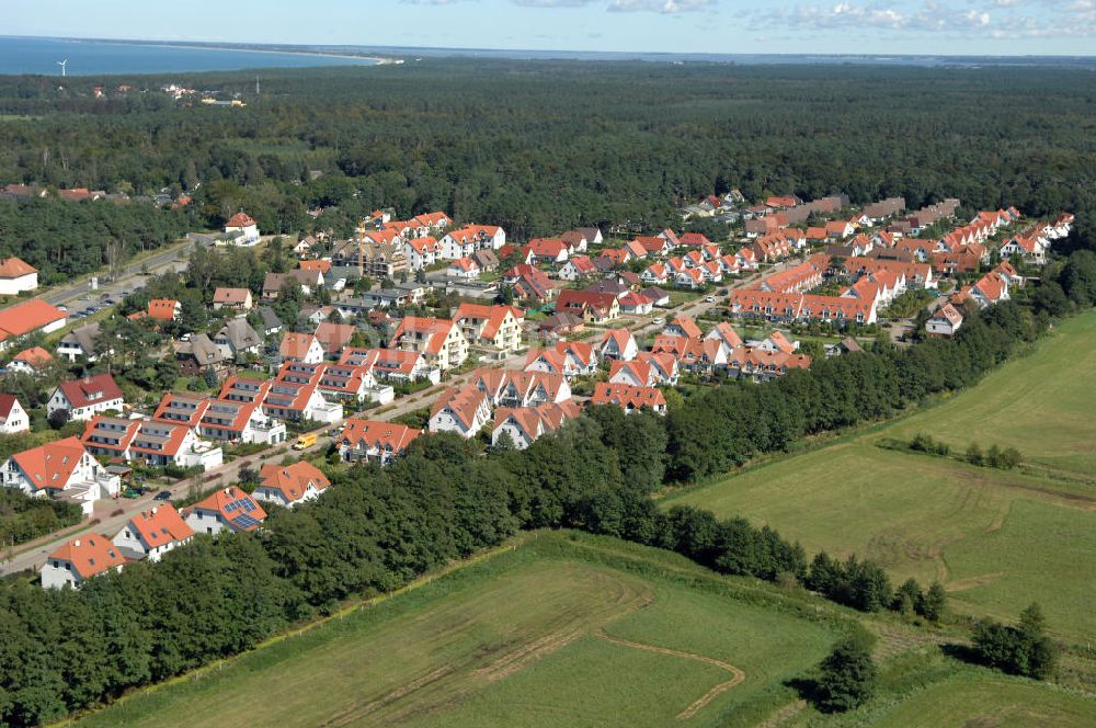 Graal-Müritz von oben - Wohnneubaugebiet Koppenheide im Ostseeheilbad Graal-Müritz