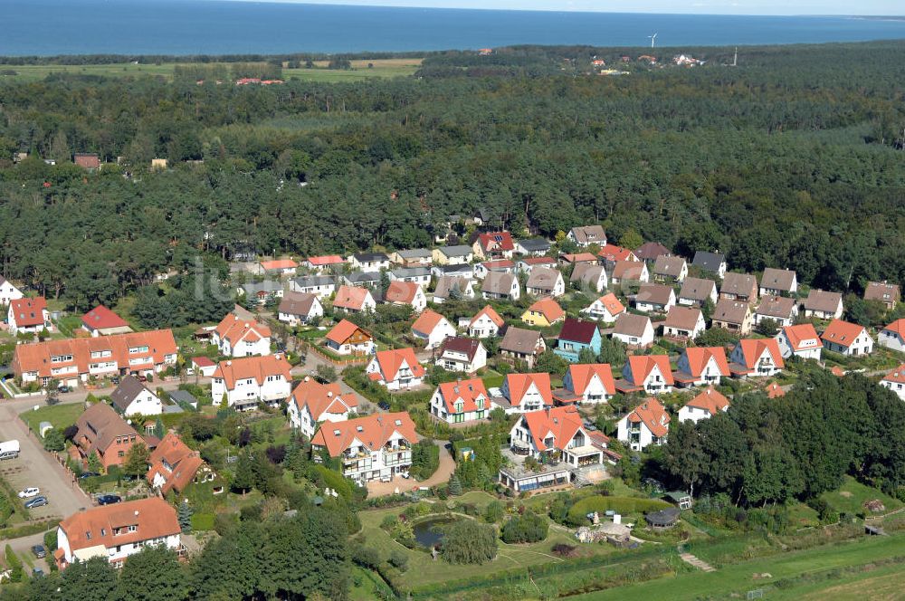 Graal-Müritz von oben - Wohnneubaugebiet Koppenheide im Ostseeheilbad Graal-Müritz