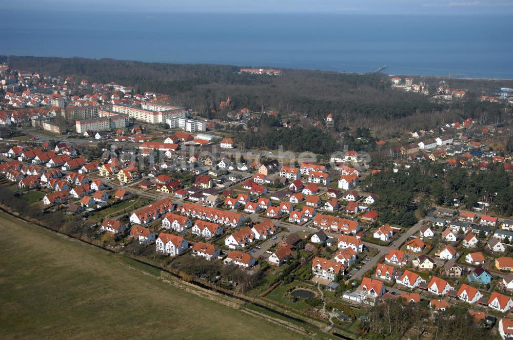 Graal-Müritz von oben - Wohnneubaugebiet Koppenheide im Ostseeheilbad Graal-Müritz