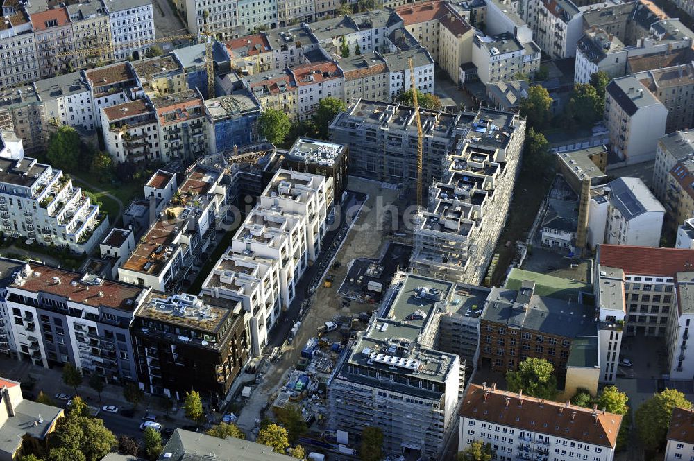 Luftaufnahme Berlin - Wohnneubaugebiet Marthashof Berlin Prenzlauer Berg