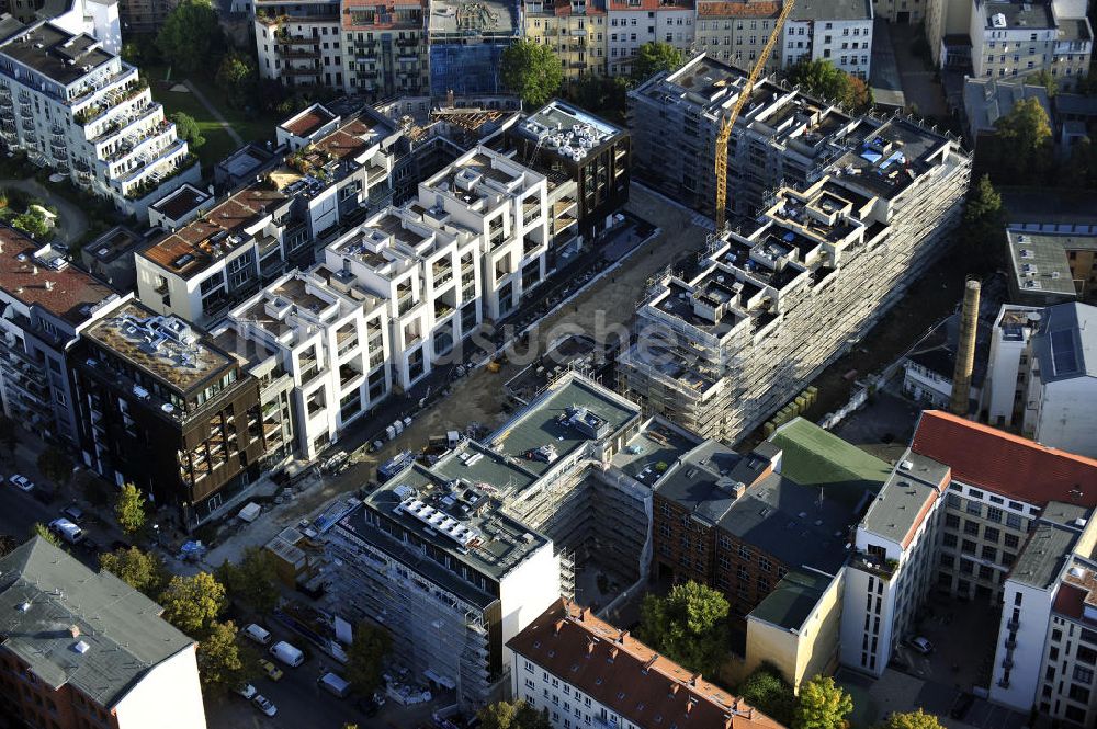 Berlin von oben - Wohnneubaugebiet Marthashof Berlin Prenzlauer Berg