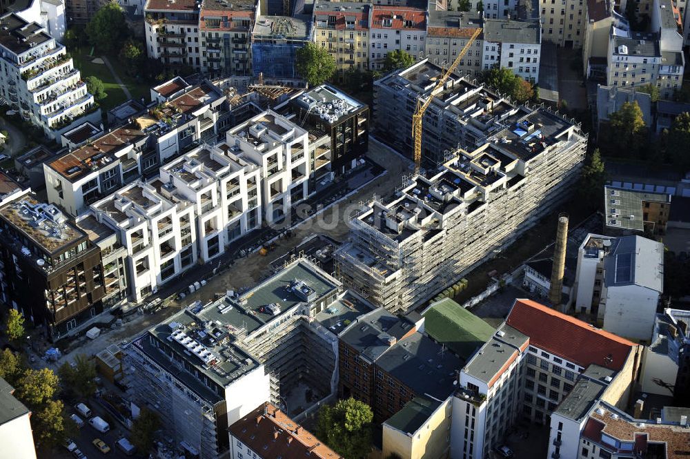 Berlin aus der Vogelperspektive: Wohnneubaugebiet Marthashof Berlin Prenzlauer Berg