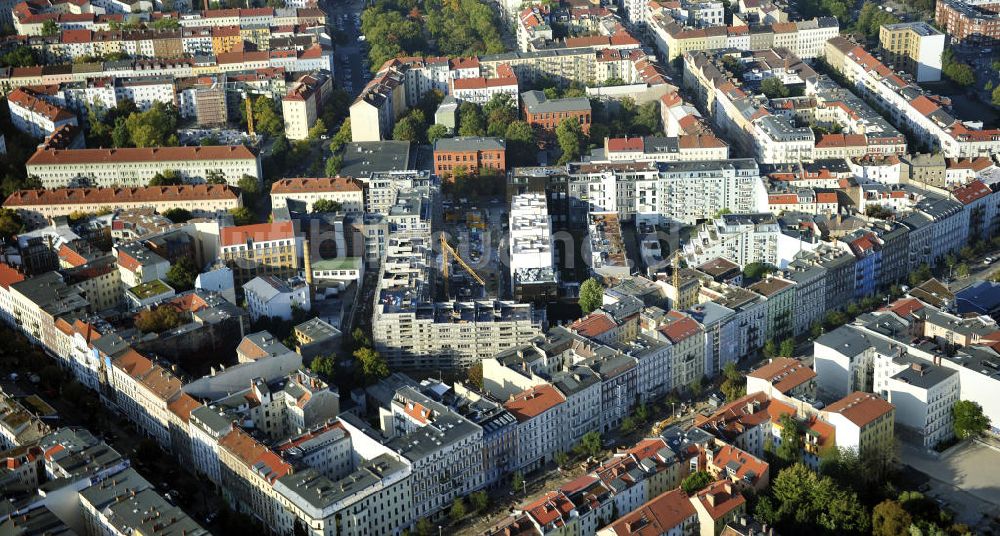 Berlin von oben - Wohnneubaugebiet Marthashof Berlin Prenzlauer Berg