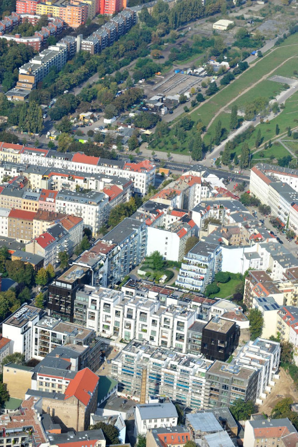 Luftbild Berlin - Wohnneubaugebiet Marthashof Berlin Prenzlauer Berg