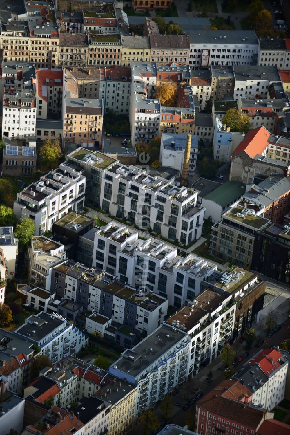 Luftbild Berlin - Wohnneubaugebiet Marthashof Berlin Prenzlauer Berg