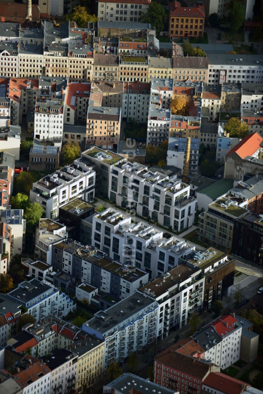 Berlin von oben - Wohnneubaugebiet Marthashof Berlin Prenzlauer Berg