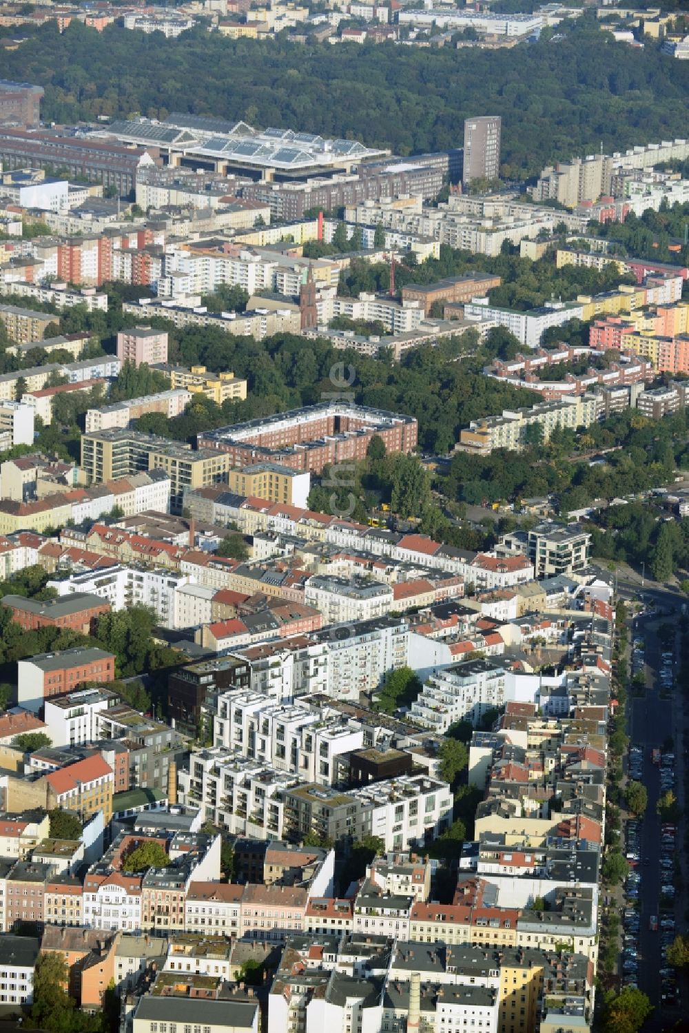 Berlin aus der Vogelperspektive: Wohnneubaugebiet Marthashof Berlin Prenzlauer Berg