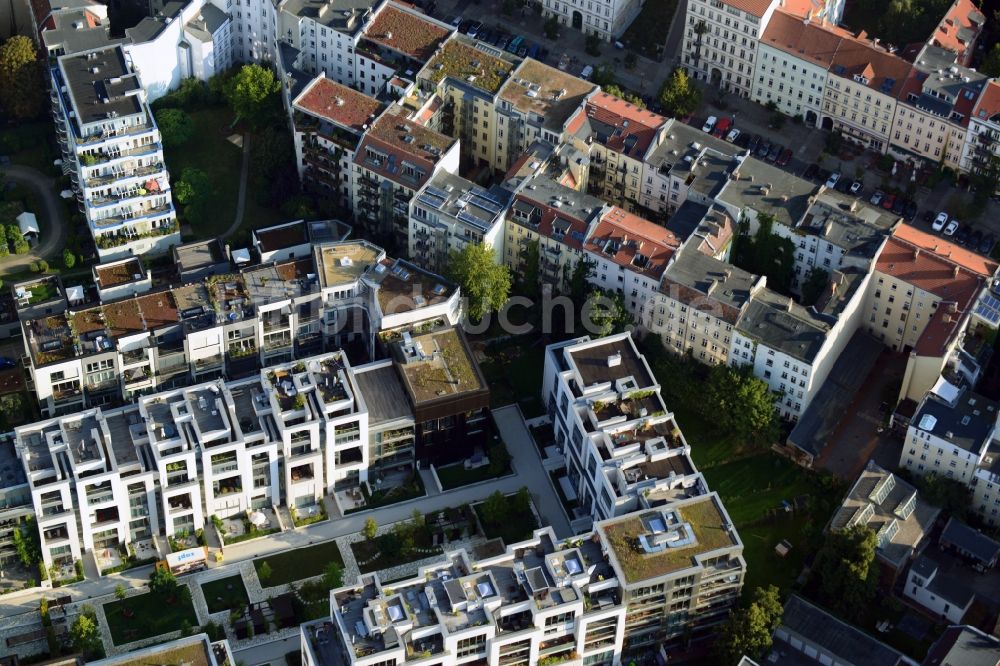 Berlin aus der Vogelperspektive: Wohnneubaugebiet Marthashof Berlin Prenzlauer Berg