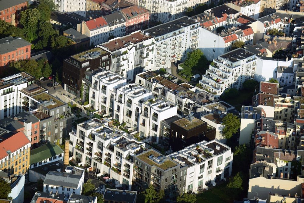 Berlin aus der Vogelperspektive: Wohnneubaugebiet Marthashof Berlin Prenzlauer Berg