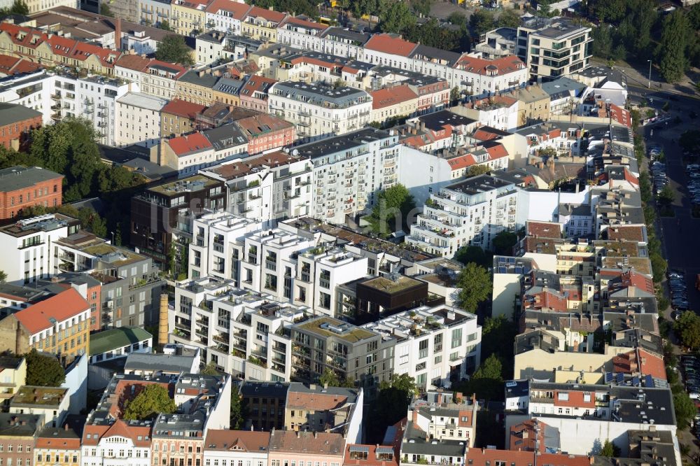 Berlin aus der Vogelperspektive: Wohnneubaugebiet Marthashof Berlin Prenzlauer Berg