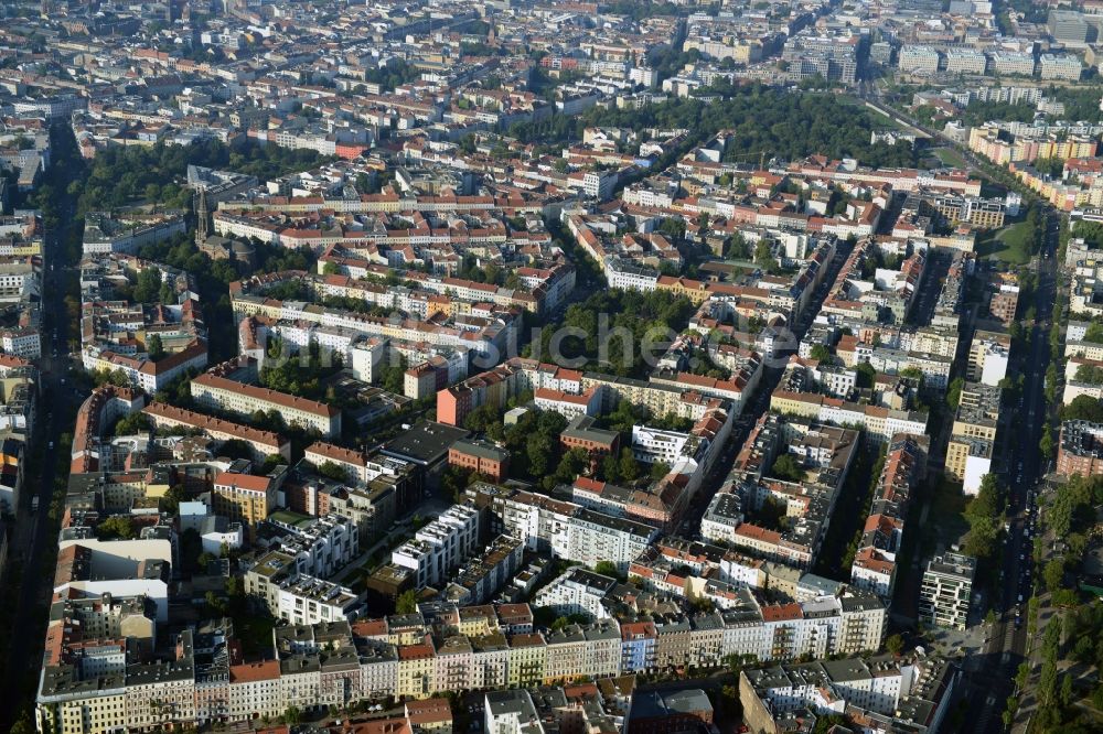 Berlin von oben - Wohnneubaugebiet Marthashof Berlin Prenzlauer Berg