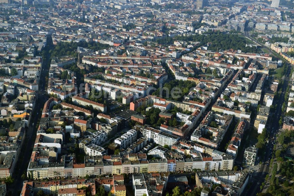 Berlin aus der Vogelperspektive: Wohnneubaugebiet Marthashof Berlin Prenzlauer Berg