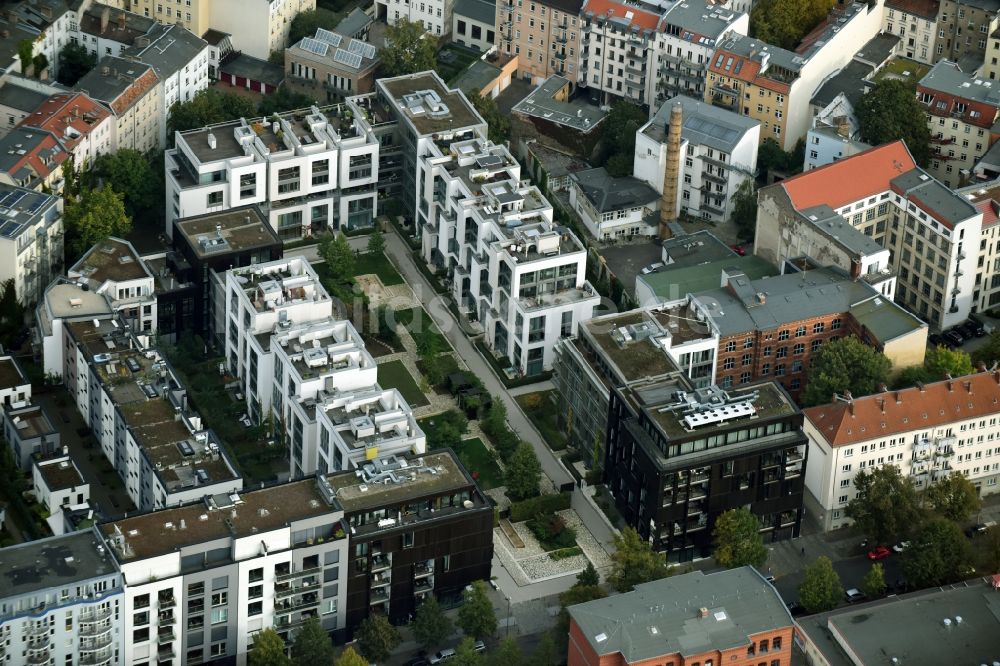 Berlin von oben - Wohnneubaugebiet Marthashof Berlin Prenzlauer Berg